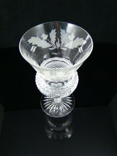 Thistle White Wine Edinburgh Scotland Cut Etched Crystal