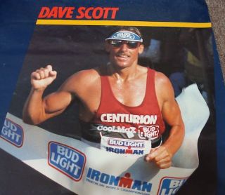 Autographed Dave Scott Ironman Triathlon Poster RARE