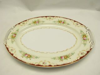 Vintage Kongo China Hand Painted STS Oval Platter