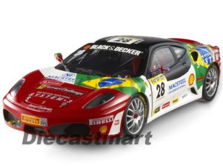 Hotwheels Elite N2068 1 18 Ferrari F430 Challenge Bruno Senna Diecast