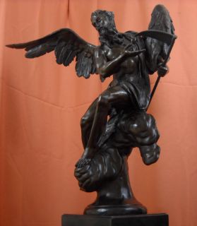 Impressive Chronos Bronze Statue Grim Reaper Reeper Father Sands of