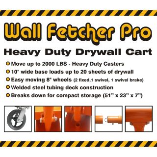 Pentagon Tool Professional Drywall Cart Dolly Utility Handling