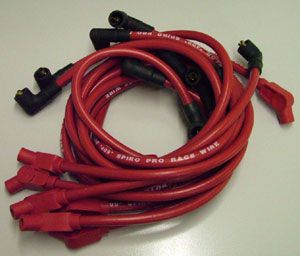 Taylor 79231 Red 409 10 4mm Race Wires BBC Socket 135d