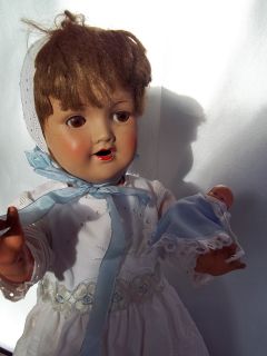 Antique German Doll 1930s Free Standing 19 7´´ w Baby Doll Doll´s