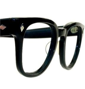 Tart Optical Bryan Ebony Horn Rim Vintage Eyeglass Sunglass Frame Mid