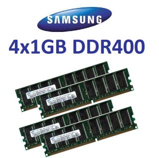 4x 1GB 4GB Samsung DDR 400Mhz PC 3200 Apple PowerMac G5