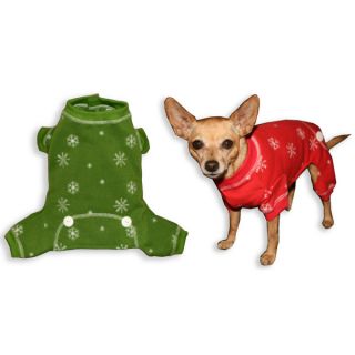 Boutique Dog Hip Doggie Snowflake Longjohns for Dogs