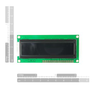 1602 LCD Verdant Characters Black Backlight HD44780