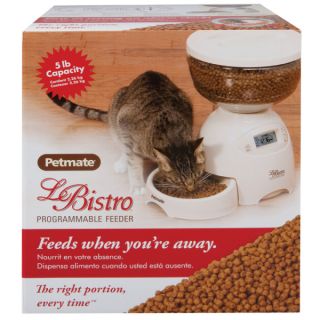 Petmate Le Bistro Programmable Feeder   Automatic Feeders & Waterers   Bowls & Feeding Accessories