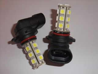 2X H10 18 SMD LED Xenon White Car Fog Light Bulbs 12V