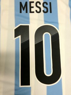 AUTHENTIC ADIDAS 2012/13 ARGENTINA MESSI #10 NAME & NUMBER SET