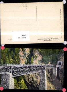 150993 Tauernbahn Pfaffenberg Zwenberg Obervellach Viadukt Ansicht