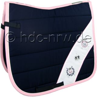 Schabracke HV POLO DRESSUR ~ Crown Sports Navy / Rosebloom