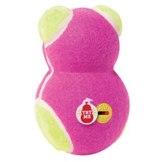 KONG Off/On Squeaker Dog Toy   Pink/Green Bear