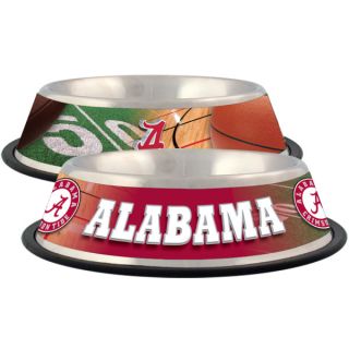 Alabama Crimson Tide Stainless Steel Pet Bowl   Team Shop   Dog