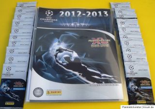 Adrenalyn Champions League CL 2012 2013 Sammelmappe + 20 Booster
