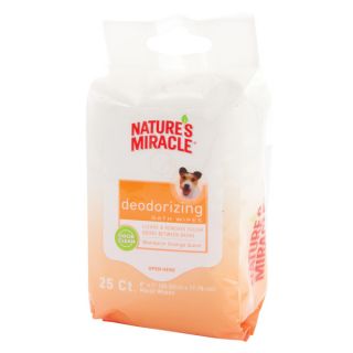 Nature's Miracle™ Mandarin Orange Deodorizing Bath Wipes for Dogs   Sale   Dog