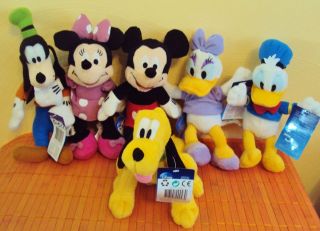 Stoff Disney Micky Mickey Maus Minnie Mouse Daisy Donald Goofy Pluto
