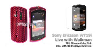Silikonhülle Case Cover für Sony Ericsson Xperia Live + Folie Gratis