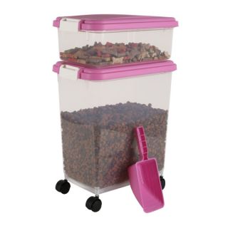 Iris Airtight Pet Food Storage Container   Pink