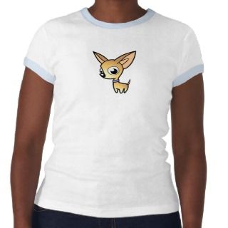 Cartoon Chihuahua (fawn) t shirts by SugarVsSpice