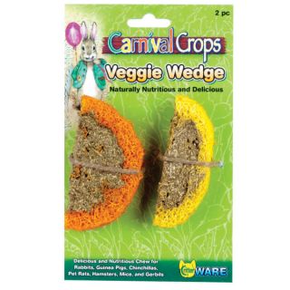 Critter WARE Carnival Crops™ Veggie Wedge Chews   Treats   Small Pet