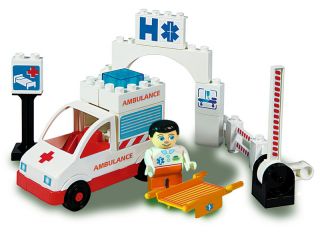 BIG 8543 UNICO PLUS Krankenwagen, 19 Teile