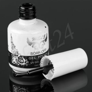 15ml schwarz Nail Art Soak off UV Gel Gellack Nagellack Farbgel