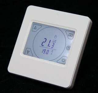 Digital Thermostat TOUCHSCREEN Fußbodenheizung weiss #846