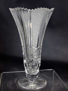 Vase schöne Tischvase Blumenvase Bleikristall 21 cm Hoch