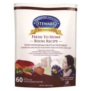 Stewart Raw Naturals™ Fresh to Home™ Bison Recipe Dog Food Patties   Dog