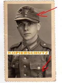 Portrait Soldat mit Orden, PKA, Panzer Kampf Abzeichen Nr.21