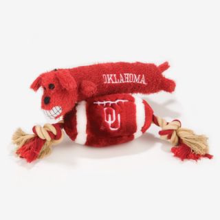 Pets First Oklahoma Sooners Plush Collegiate Dog Toys   Toys   NCAA