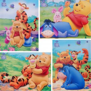 4x Wandbild WINNIE POOH 30x40 Leinwandbild Kunstdruck