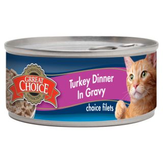 Grreat Choice Turkey Dinner in Gravy Cat Food   Sale   Cat