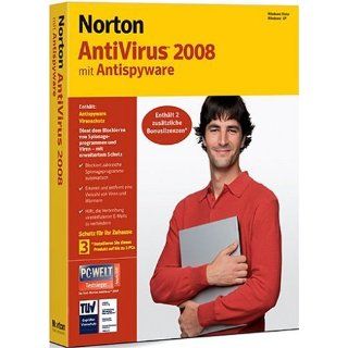 Norton AntiVirus 2008 3 Benutzer Software