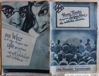 UFA 1932 33 Spitzenfilme der naechsten Saison Katalog F P 1 Morgenrot