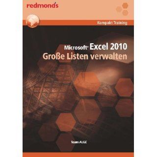 Excel 2010 Große Listen verwalten redmonds Kompakt Training 