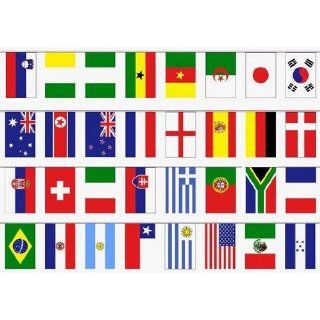 WM 2010 Fahnenkette Flaggenkette alle 32 Nationen 13 Meter lang   FRIP