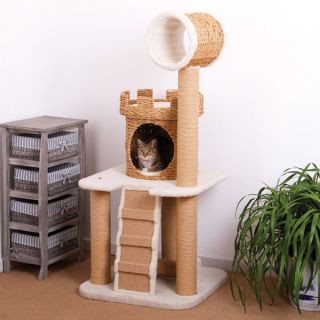 PetPals Eco Friendly Castle Cat Tower   24x24x56