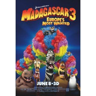 MADAGASCAR 3 Beidseitige Filmplakat REGULAR Poster (2012) (Ben Stiller
