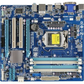 GIGABYTE GA B75M D3H µATX Mainboard Intel 1155 SATA LAN