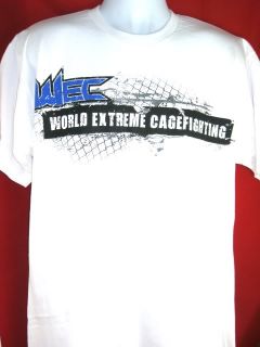 WEC World Extreme Cagefighting White Banner T shirt New