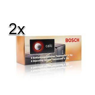 2x Bosch TCZ6002 12 Stk Entkalkungstabletten fuer Kaffeevollautomaten