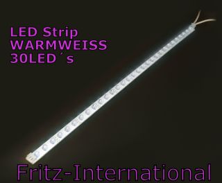 LED Strip Lichtleiste starr 30 LED warmweiss 37,5cm