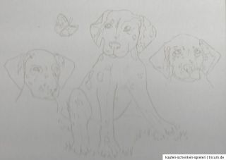 Sketching   Skizzieren   Malen mit Bleistift   Hunde   Dalmatiner 30