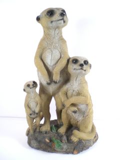 ERDMÄNNCHEN Familie Tierfigur,37 cm  ,superecht,Neu