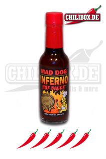 Mad Dog Infer Hot Sauce   scharfe Chilisauce