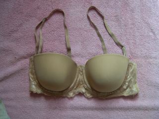 GILLIGAN OMALLEY BRA PADDED STRAPLESS LACE 34 40 NEW