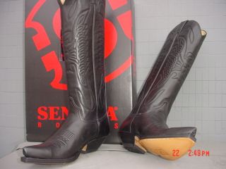 Sendra Hoch Westernstiefel 7167 SCHWARZ Gr. 8,5  42,5 (  43)